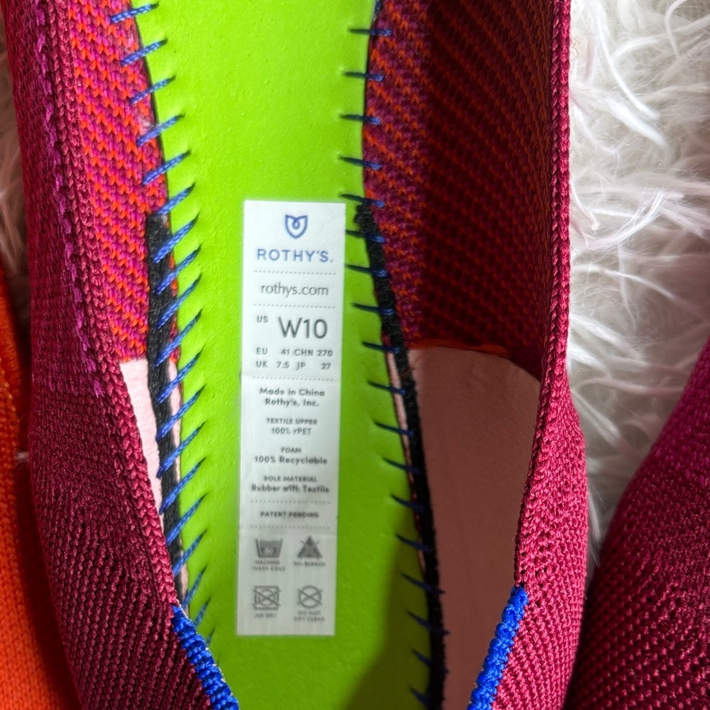 Rothy’s Women's The Flat in Pomegranate Pop in Pink - Picture 5 of 8